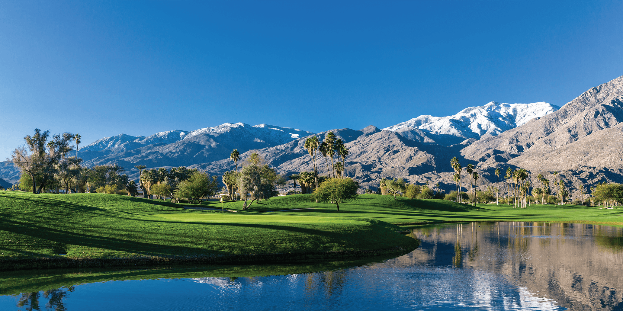 Sunrise over golf course
